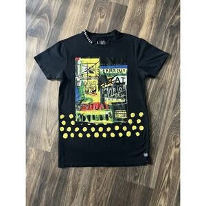 Bleecker And Mercer Graffiti Art T Shirt Cotton‎ Blend Colorful Men's Large